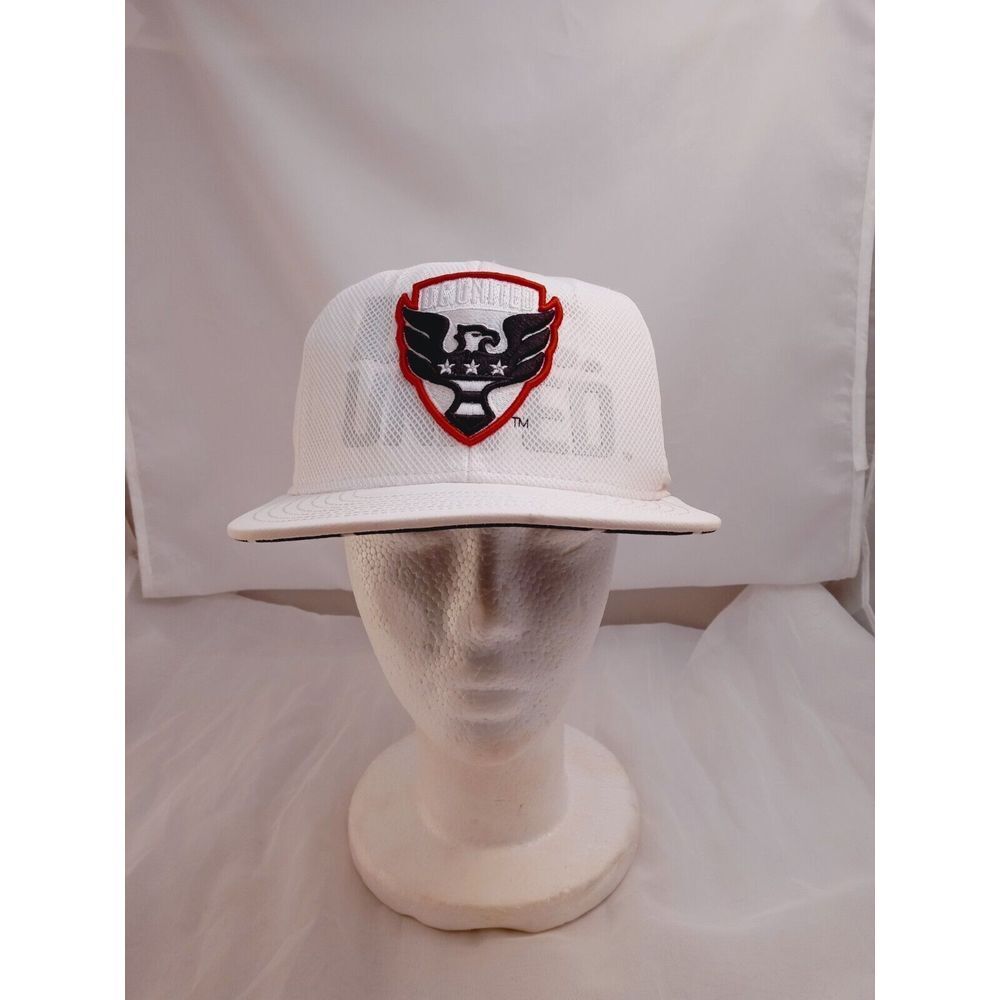 Adidas DC United Hat Cap MLS Team Logo Two-tone Adjustable Snapback Red / White